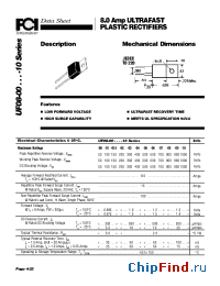 Datasheet UF08-00 manufacturer FCI